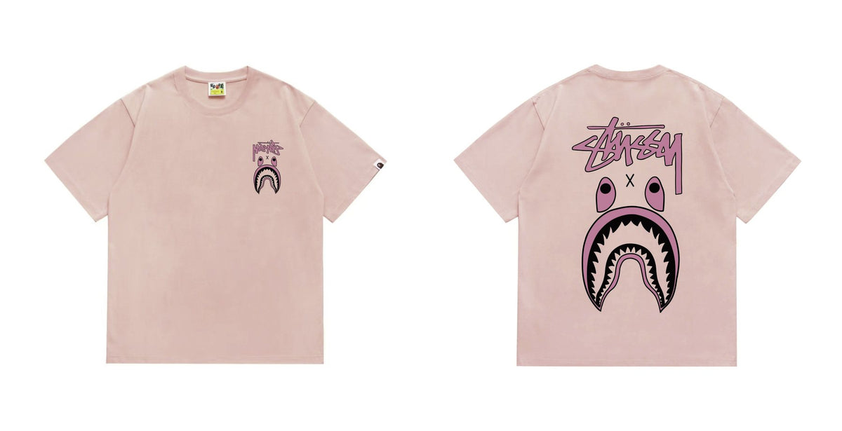 BAPE Contrast Shark Wordmark Graphic T-Shirt — comparison