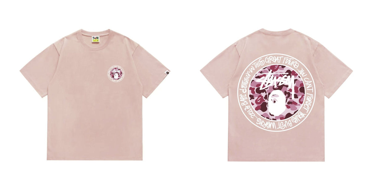BAPE Light Circular Graphic Short-Sleeve T-Shirt — front